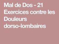 Id Es De Exercices Contre Le Mal De Dos En Exercice Etirement