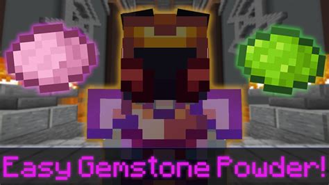 How To Get Gemstone And Mithril Powder Fast Hypixel Skyblock Youtube