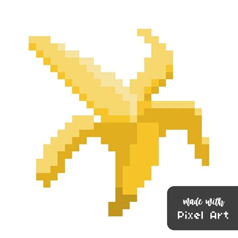 Banane Pixel Art