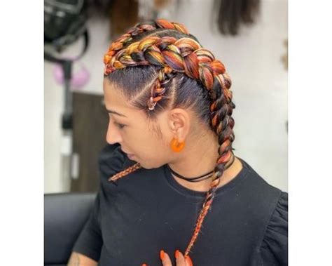 Two Braids Hairstyles Black