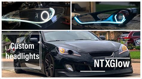 Custom Genesis Coupe Headlight Compilation NTXGLOW YouTube