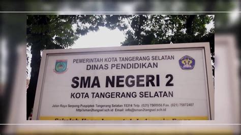 Sarana Dan Prasarana Sman 2 Kota Tangerang Selatan Youtube