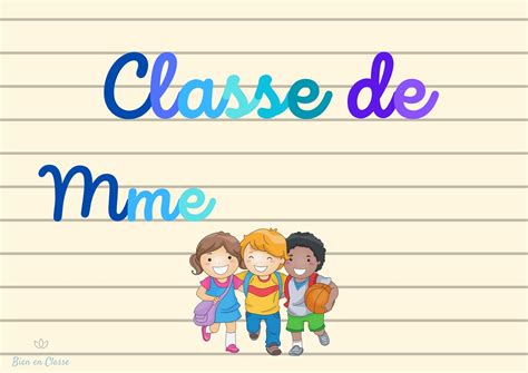 Affiches Porte De Classe Mme 1