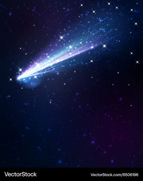 Comet background Royalty Free Vector Image - VectorStock