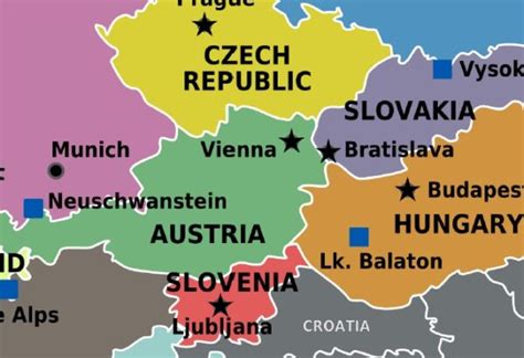 Central Europe Map Paper Maps Books Travel Guides