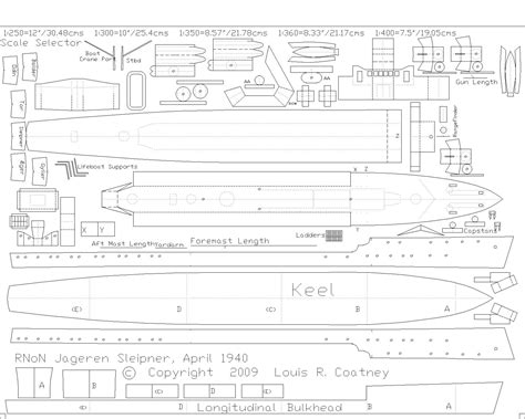 A Free Cardstock Paper Model Ship Plan Of The Sleipner Class Ww2