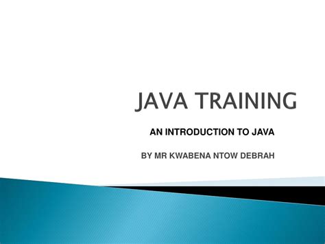 Ppt Java Training Powerpoint Presentation Free Download Id8707595