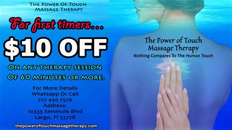 Special Offers The Power Of Touch Massage Therapy