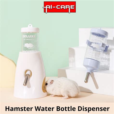 Hamster Drinking Water Bottle Jug Hanger 80ml Water Dispenser With Clip