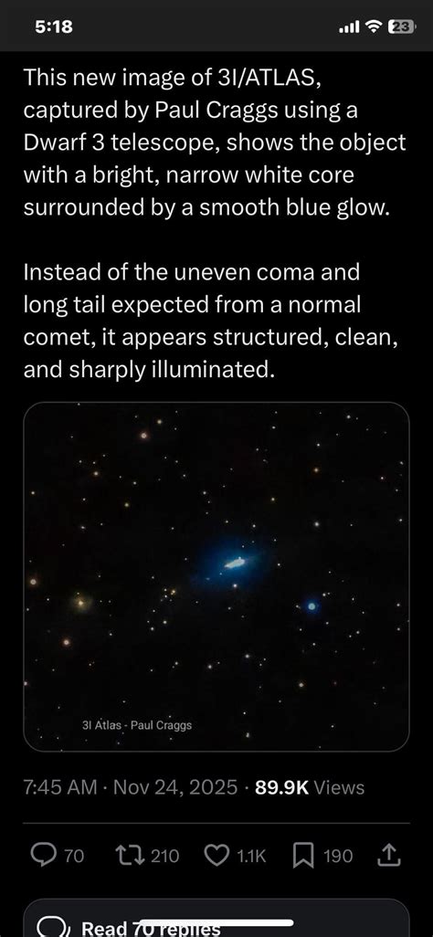 Serious New 3I/Atlas from Paul Craggs - UFO FEED