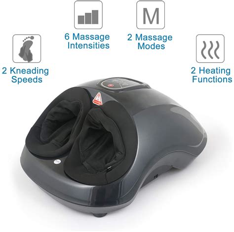 Quinear Shiatsu Foot Massager With Heat Deep Kneading Air Compression