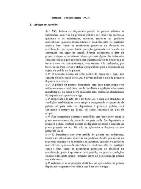 PDF Resumo Petição Inicial PGR docx DOKUMEN TIPS