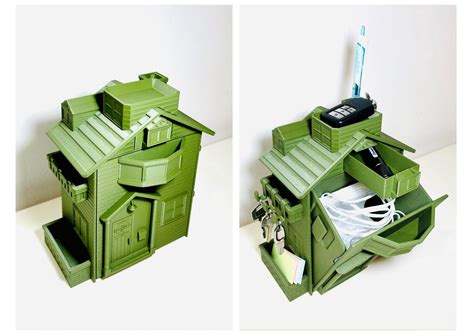House Shaped Trash Can By Zicchan Download Free Stl Model