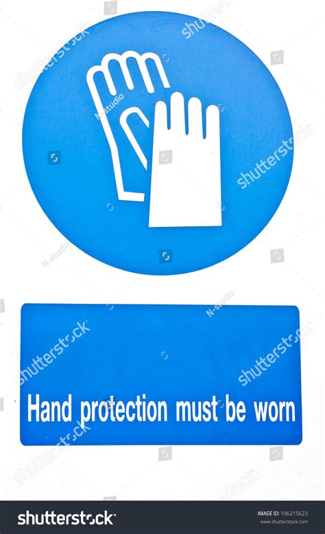 Hand Safety Signs Protection Stock Photo 106215623 | Shutterstock