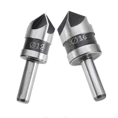 Pcs Hss Flute Countersink Drill Bit Degree Point Angle Chamfer