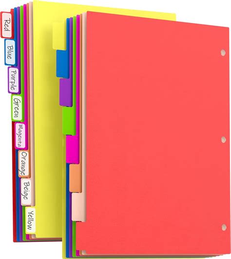 Amazon Ring Pink Binder Dividers With Tabs A Pink Binder