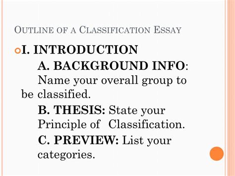 Ppt Classification Essay Powerpoint Presentation Free Download Id