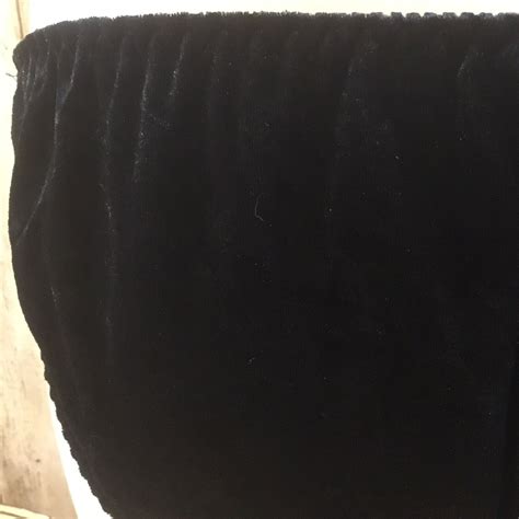 Vintage Sears String Bikini Panty Medium Black Velv Gem