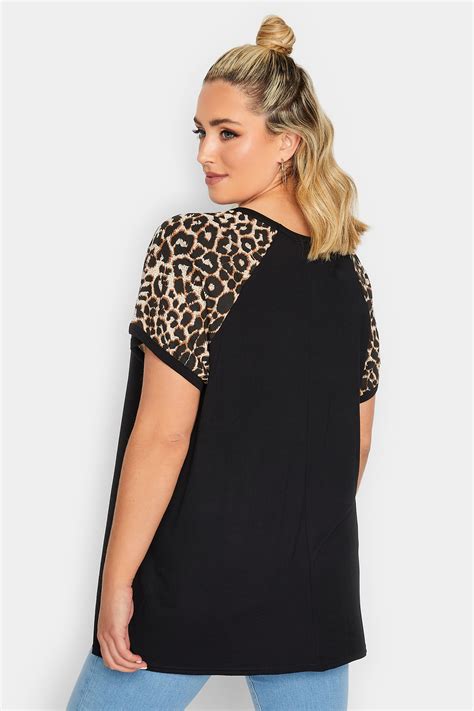 Limited Collection Plus Size Hot Pink Leopard Print Short Sleeve T Shirt Yours Clothing