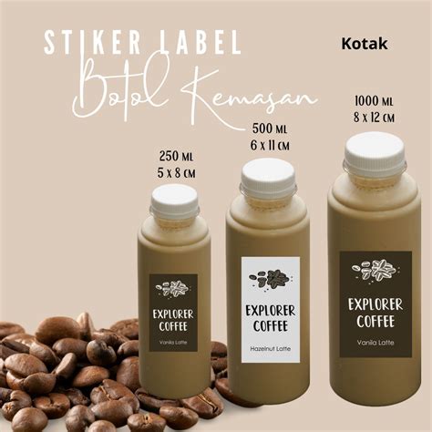 desain botol kopi  koleksi gambar