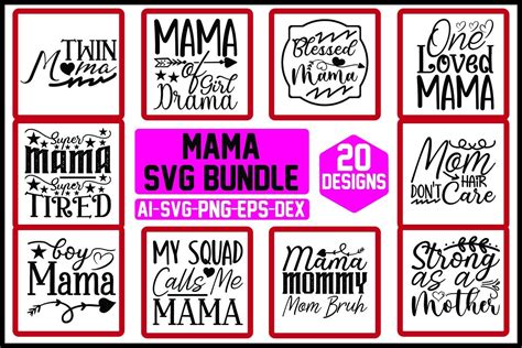 Mama Svg Bundle Bundle Creative Fabrica