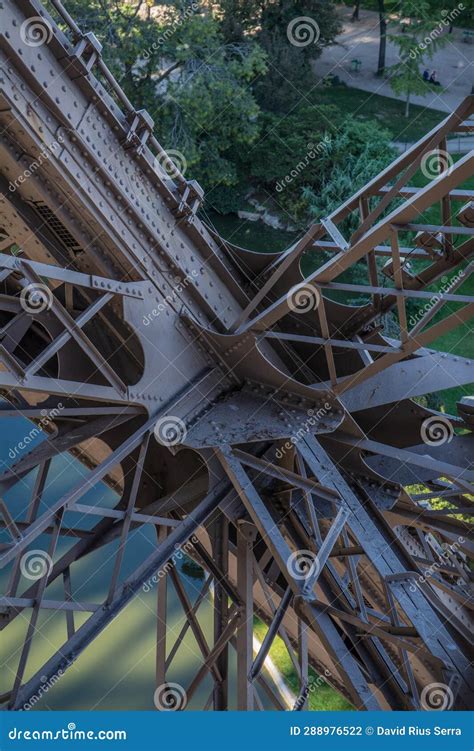 Detail of the Structure of the Eiffel Tower Stock Photo - Image of ...