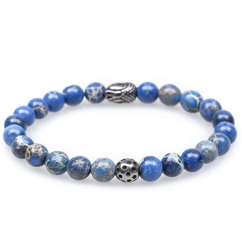 Jojutsu Blue Shattuckite Buddha Bracelet Buddhist Beaded Bracelets Otaa