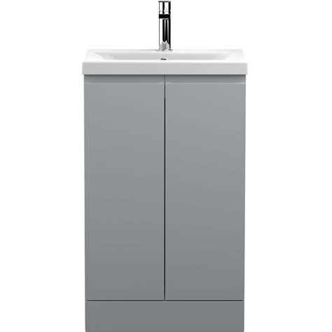 Hudson Reed Urban Grey Mm Floor Standing Door Vanity Unit Basin