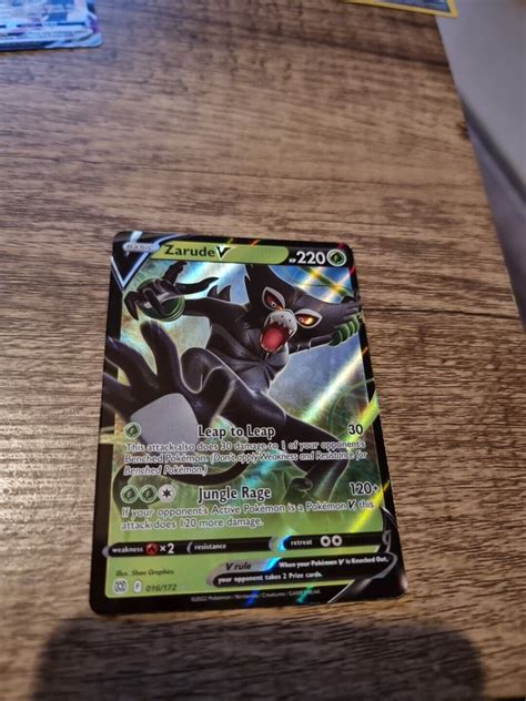 Pokemon Zarude V 016 172 Brilliant Stars Ultra Rare EBay