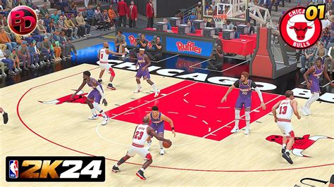 NBA 2K24 Chicago Bulls Vs Phoenix Suns Michael Jordan Team Gameplay