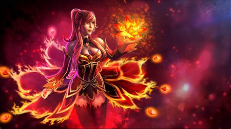 Lina Dota 2 Video Game Phone Hd Wallpaper