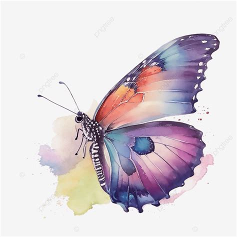 Watercolor Butterfly Butterfly Watercolor Insect Png Transparent