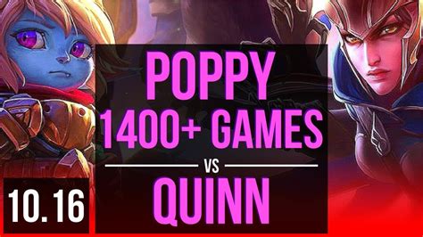 Poppy Vs Quinn Top Defeat M Mastery Points Games Kr