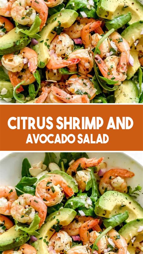 Citrus Shrimp And Avocado Salad Weeknight Recipes