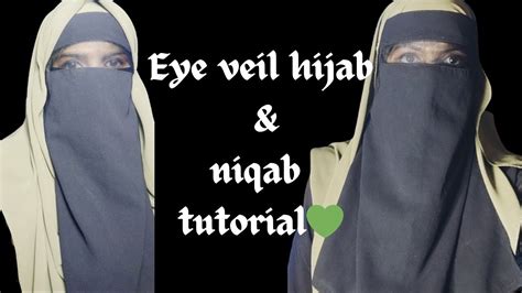 Easy Hidden Eye Hijab And Niqab Tutorial💚 2 Style Instant Eye Veil Hijab Youtube