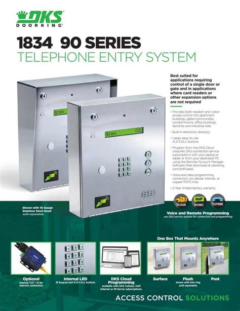 Doorking Catalogs Series Telephone Entry System Arcat