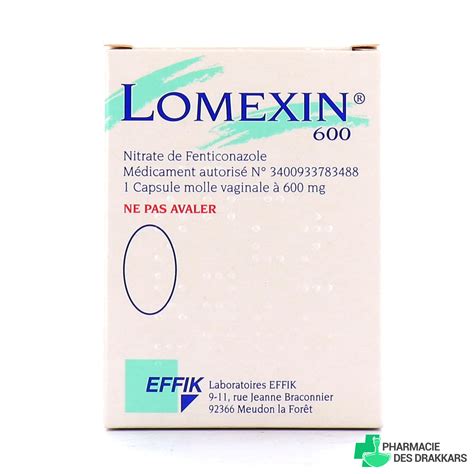 Lomexin 600mg Capsule Vaginale Effik Pharmacie Des Drakkars