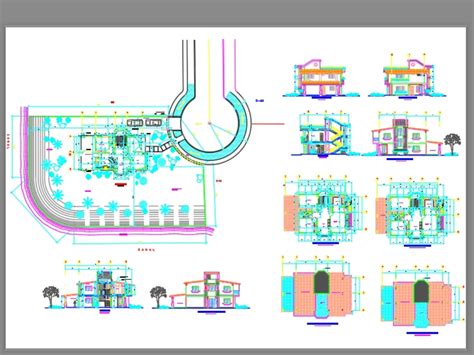 Casa Unifamiliar De Andares Em Autocad Cad Mb Bibliocad