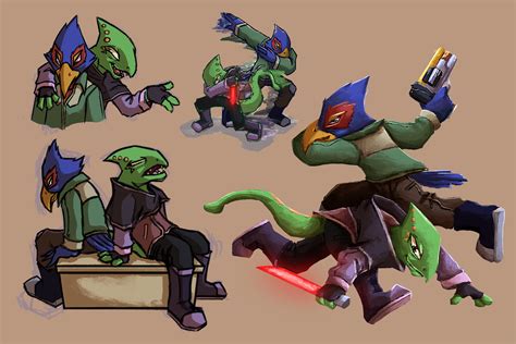 Character Reference Sheets For A Star Fox Fan Comic By Jkssn On Newgrounds