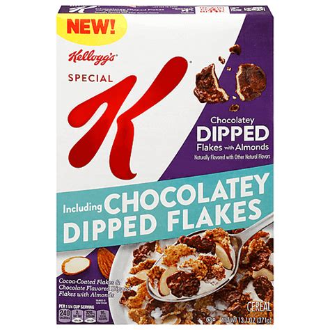 Special K Dipped Chocolatey Flakes With Almond Cereal Oz Shop