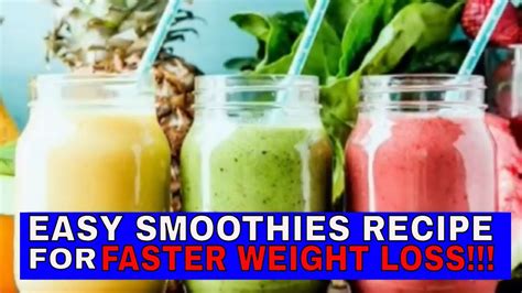 Top 5 Weight Loss Smoothies Recipe Lose Weight Fast Smoothies Diet 💪