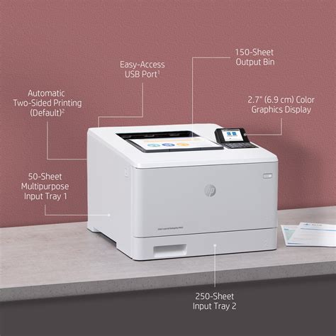 Hp Color Laserjet Enterprise M455dn Color Printer For Business Print Compact Size Strong