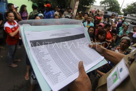 PENDATAAN PENGHUNI RUSUN WARGA KALIJODO ANTARA Foto