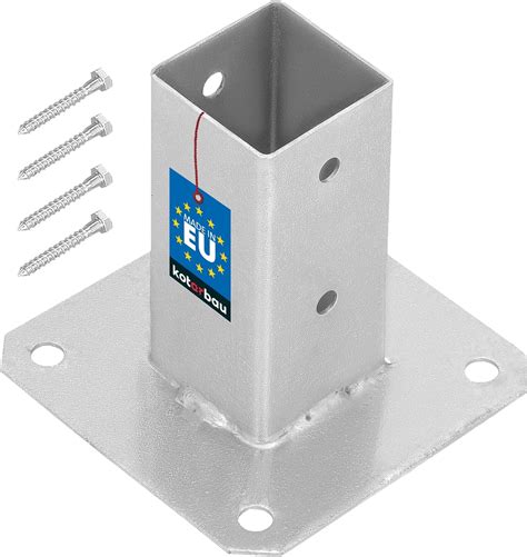 KOTARBAU Aufschraubhülse 50 x 50 mm Vierkantholzpfosten Pfosten