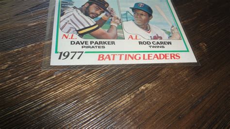 1978 TOPPS 201 1977 BATTING LEADERS PARKER CAREW BASEBALL CARD EBay