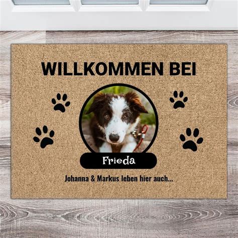 Petprinted Personalisierte Fu Matte Mit Foto Hund Katze Und