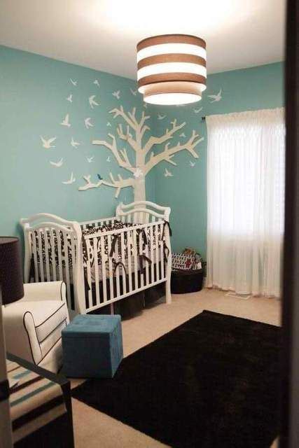 Baby Room Tree On Wall Brown Nursery Colorful Kids Room Tiffany