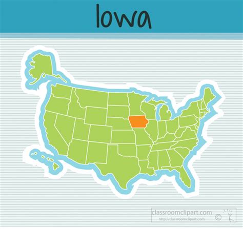 Iowa State Clipart - us-map-state-iowa-square-clipart-image - Classroom ...