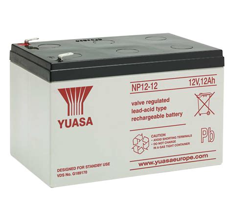 NP12 12 Yuasa 12V 12Ah Lead Acid Battery MDS Battery