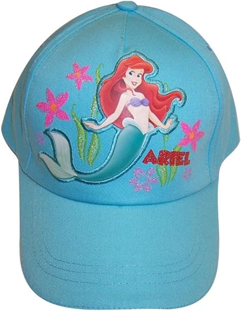 Disney Princess Little Mermaid Girls Light Blue Baseball